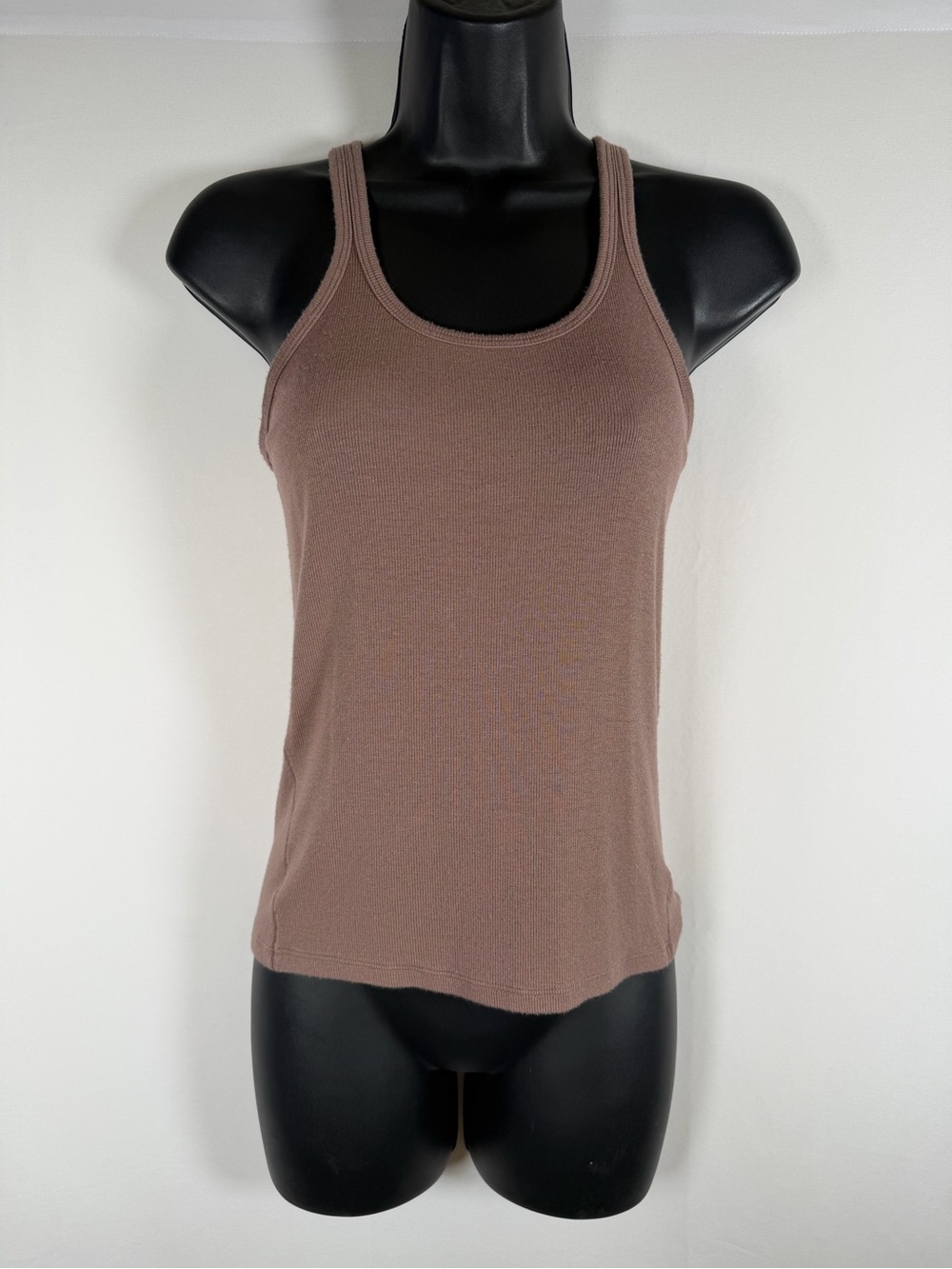 Lululemon Scoop Neck Ribbed Tank — Brown, Taupe